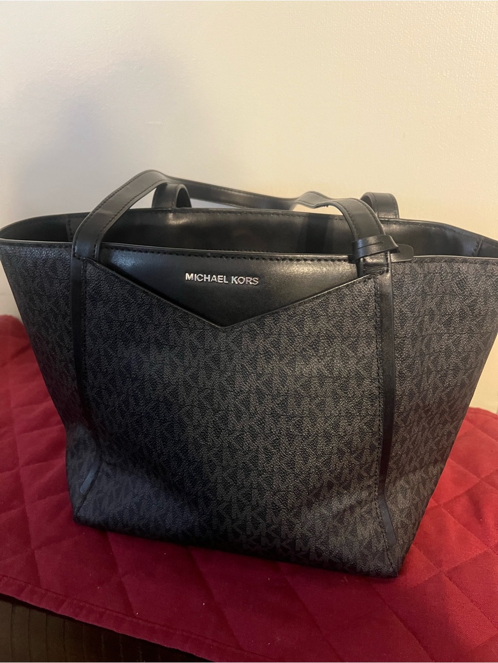 Michael Kors Black Signature Logo Tote